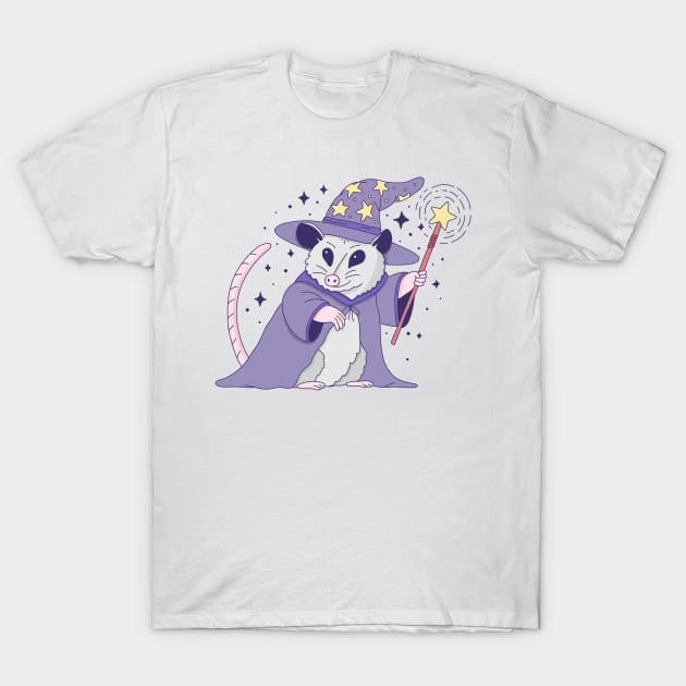 Opossum Wizard T-Shirt by krimons